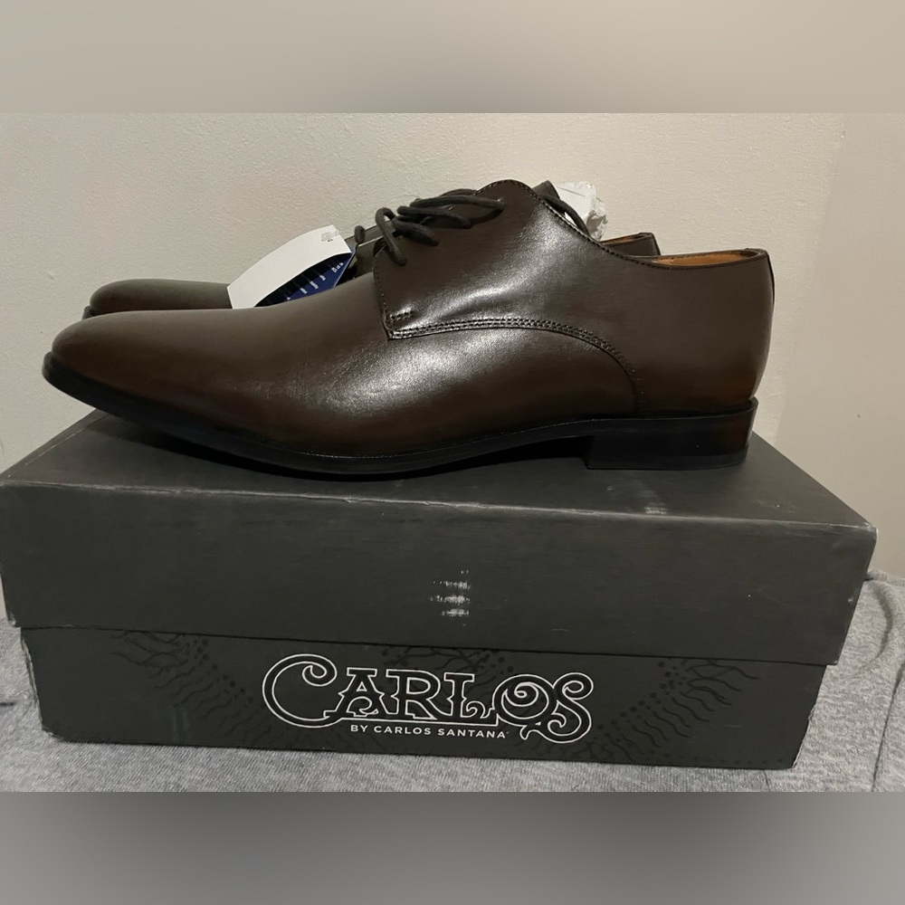 Carlos by Carlos Santana Men's Power Plain Derby Oxford Shoes Size 13D - Picture 5 of 9